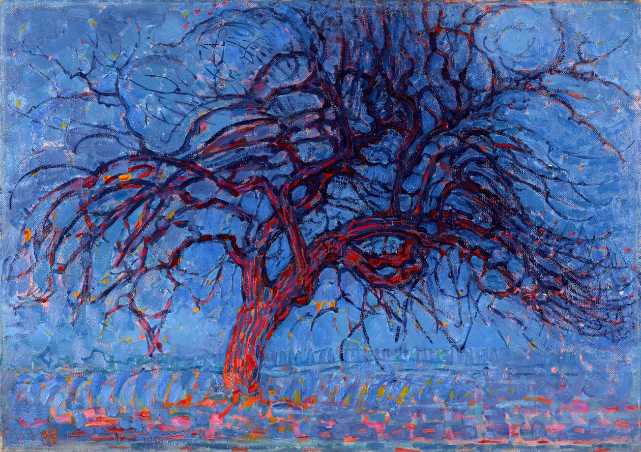 絵画　木 エイボンド（夜）：赤い木、1908-10